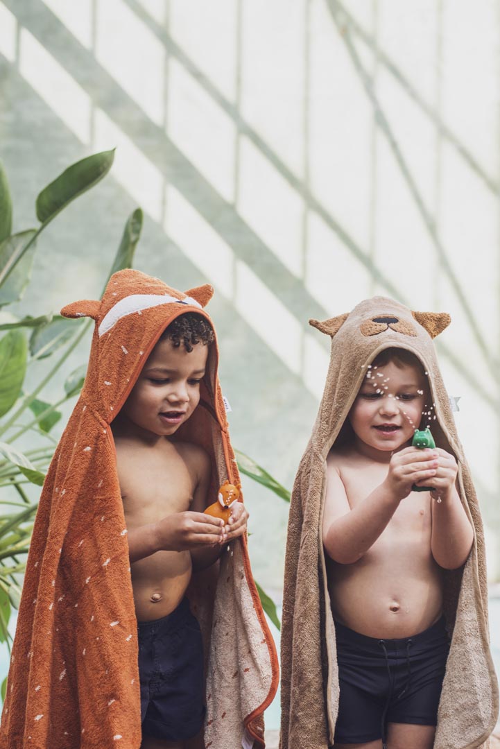 Animales de juguetes para apretar para el baño - Mrs. Rabbit & Mr. Fox